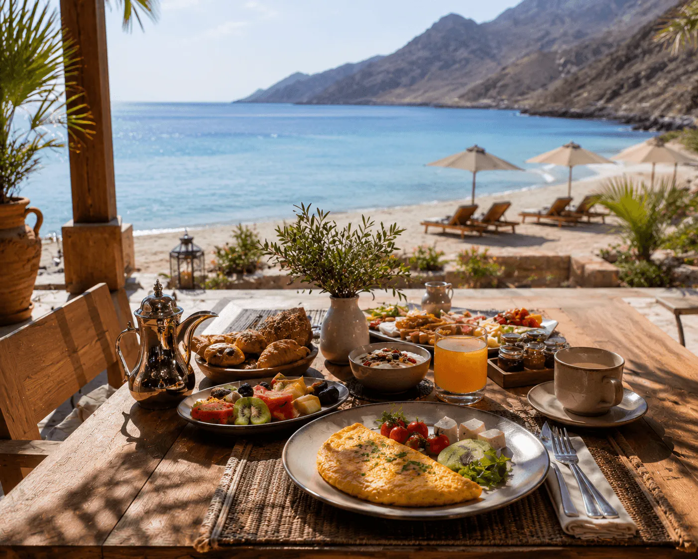 Beachfront breakfast at The Tide